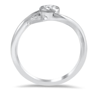 Custom Contemporary Contoured Diamond Ring