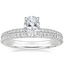 18K White Gold Simply Tacori Luxe Drape Diamond Ring with Simply Tacori Diamond Ring (1/5 ct. tw.)