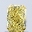 1.02 Ct. Fancy Vivid Yellow Radiant Lab Grown Diamond
