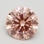 2.60 Ct. Fancy Intense Pink Round Lab Grown Diamond
