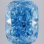 6.7 Ct. Fancy Vivid Blue Cushion Lab Grown Diamond