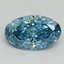 2.03 Ct. Fancy Vivid Blue Oval Lab Grown Diamond