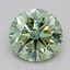 0.70 Ct. Fancy Vivid  Green Round Lab Grown Diamond