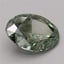 5.29 Ct. Fancy Vivid Green Oval Lab Grown Diamond