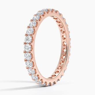 Quinn Lab Diamond Eternity Ring (1 ct. tw.) in 14K Rose Gold