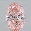 9.27 Ct. Fancy Intense Pink Oval Lab Grown Diamond