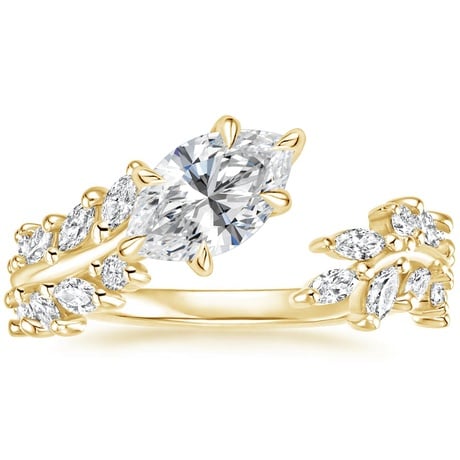 18K Yellow Gold Sweeping Ivy Diamond Bridal Set (1 ct. tw.)