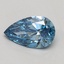 0.55 Ct. Fancy Vivid Blue Pear Lab Grown Diamond