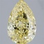 3.03 Ct. Fancy Intense Yellow Pear Lab Grown Diamond