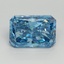 3.14 Ct. Fancy Vivid Blue Radiant Lab Grown Diamond