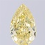 3.93 Ct. Fancy Intense Yellow Pear Lab Grown Diamond