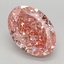 2.92 Ct. Fancy Vivid Pink Oval Lab Grown Diamond