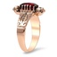 The Pearlina Ring, smalltop view on a hand