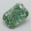 3.27 Ct. Fancy Vivid Green Radiant Lab Grown Diamond