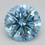 3.30 Ct. Fancy Vivid Blue Round Lab Grown Diamond