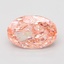 7.02 Ct. Fancy Vivid Pink Oval Lab Grown Diamond