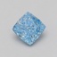 1.09 Ct. Fancy Vivid Blue Cushion Lab Grown Diamond