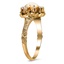 The Rosalene Ring, smalltop view on a hand