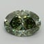 3.07 Ct. Fancy Vivid Green Oval Lab Grown Diamond