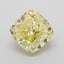 1.00 Ct. Fancy Intense Yellow Cushion Lab Grown Diamond