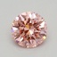 0.40 Ct. Fancy Vivid Pink Round Lab Grown Diamond