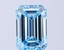 5.08 Ct. Fancy Vivid Blue Emerald Lab Grown Diamond