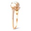 The Bailee Ring, smalltop view on a hand