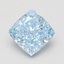 1.52 Ct. Fancy Vivid Blue Cushion Lab Grown Diamond