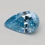 0.50 Ct. Fancy Vivid Blue Pear Lab Grown Diamond