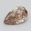 2.19 Ct. Light  Brown Pear Lab Grown Diamond