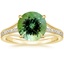 18K Yellow Gold Tressa Split Shank Diamond Ring, smalltop view