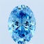 1.56 Ct. Fancy Vivid Blue Oval Lab Grown Diamond