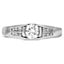 Custom Channel-Set Scroll Diamond Ring