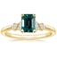 18K Yellow Gold Miroir Diamond Ring, smalltop view