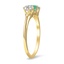The Estele Ring, smalltop view on a hand