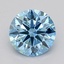 0.51 Ct. Fancy Vivid  Blue Round Lab Grown Diamond