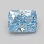 2.07 Ct. Fancy Vivid Blue Cushion Lab Grown Diamond