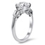 The Evaline Ring, smalltop view on a hand