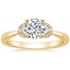 18K Yellow Gold Lorelai Diamond Ring, smalltop view