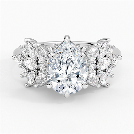18K White Gold Grand Nadia Diamond Ring
