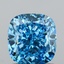 1.52 Ct. Fancy Vivid  Blue Cushion Lab Grown Diamond