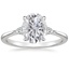 Platinum Aria Three Stone Diamond Ring (1/10 ct. tw.), smalltop view