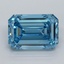 4.01 Ct. Fancy Vivid Malibu Blue Emerald Lab Grown Diamond