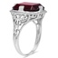 The Wynona Ring, smalltop view on a hand