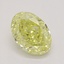 0.72 Ct. Fancy Intense Yellow Oval Diamond