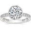 18K White Gold Sinclair Art Deco Diamond Ring (1/6 ct. tw.), smalltop view