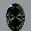 4.53 Ct. Fancy Vivid Green Oval Lab Grown Diamond