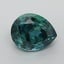 7.3x5.8mm Teal Pear Montana Sapphire