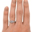 The Tobi Ring, smallzoomed in top view on a hand