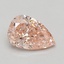 1.42 Ct. Fancy Vivid Pink Pear Lab Grown Diamond
